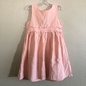 Tommy Bahama Girls French Dots Sleeveless Cutout Back Ruffle Flowy Dress Size 7